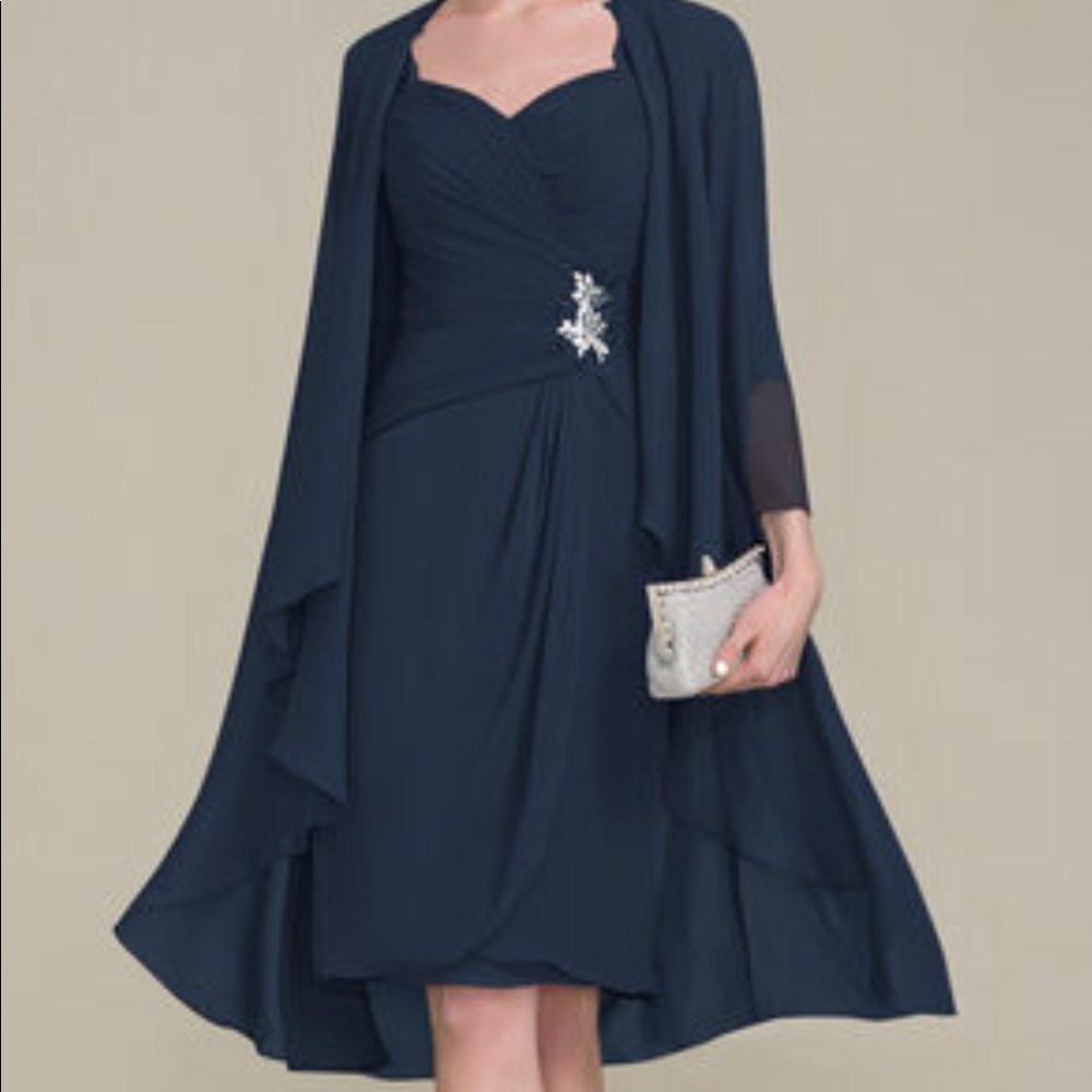 JJ’s House Mother of Bride Dress Sheath Dress. NWT